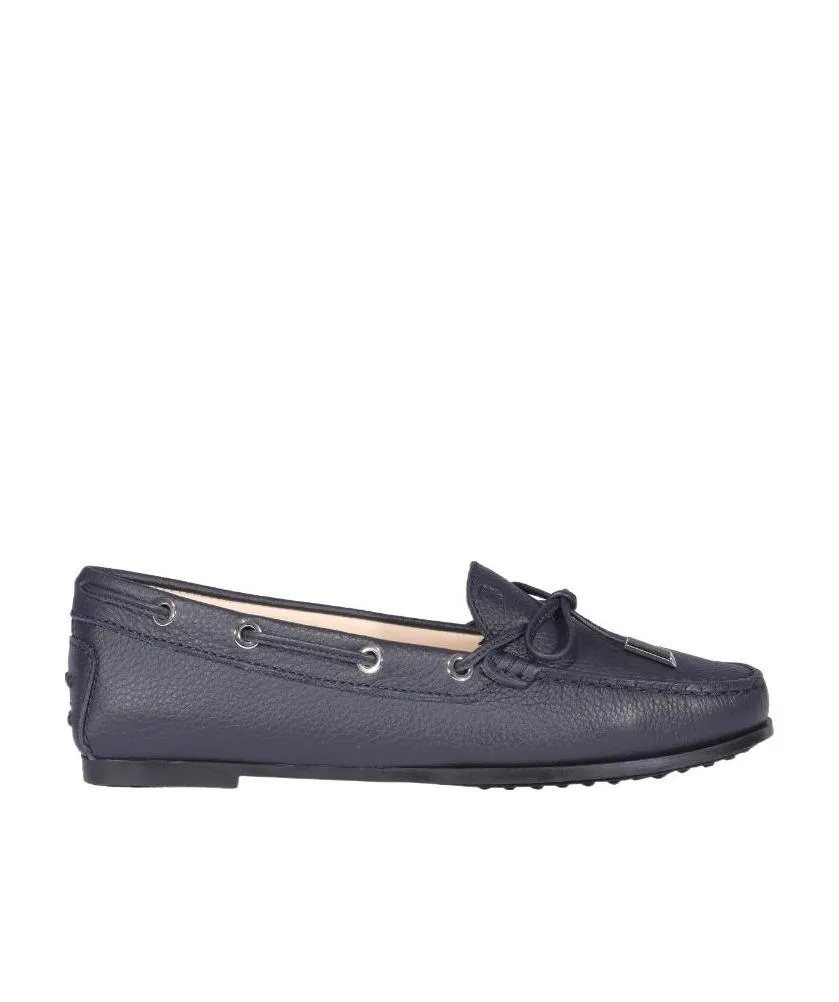 Lace-Up Round-Toe Moccasins