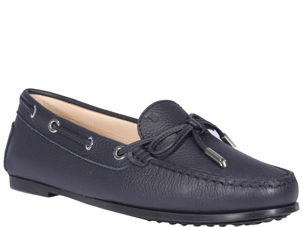 Lace-Up Round-Toe Moccasins