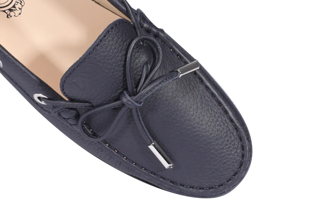 Lace-Up Round-Toe Moccasins