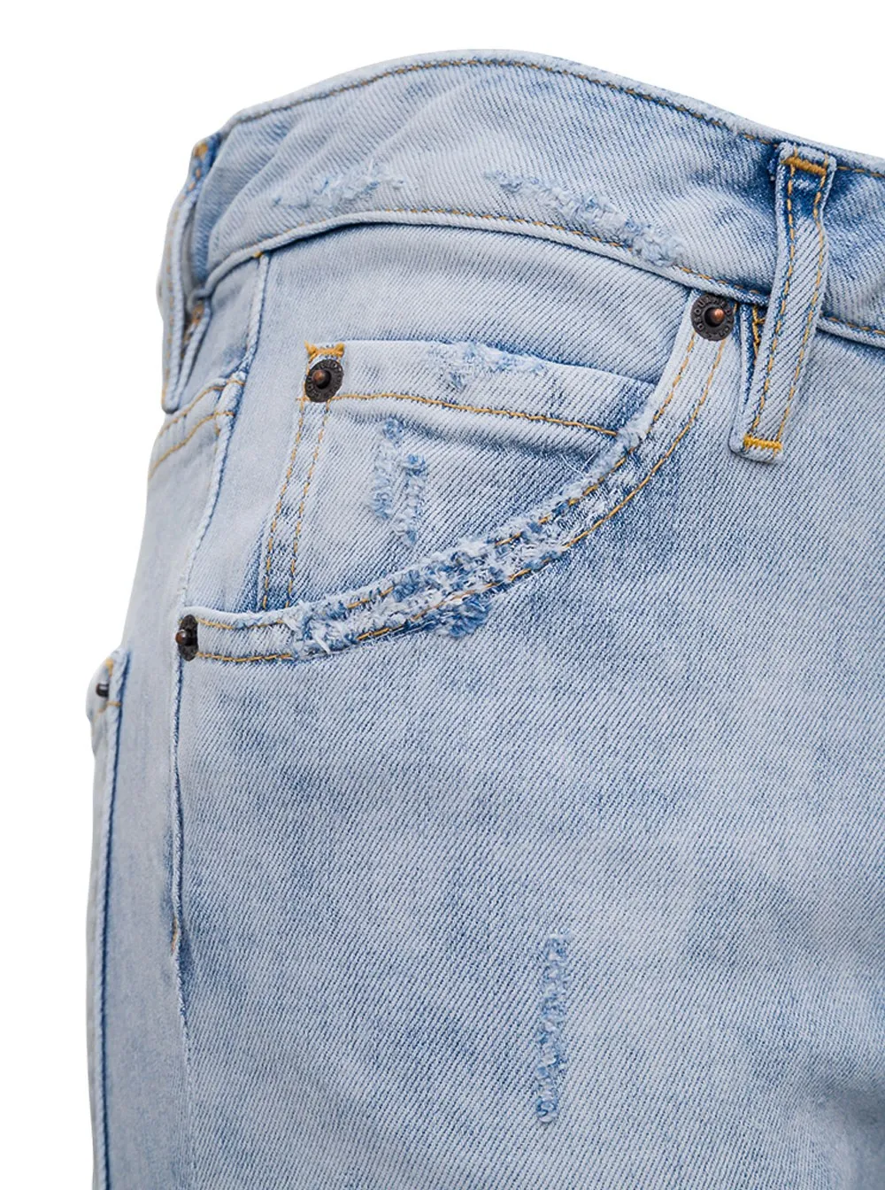 Cropped Distressed-Effect Skinny Jeans