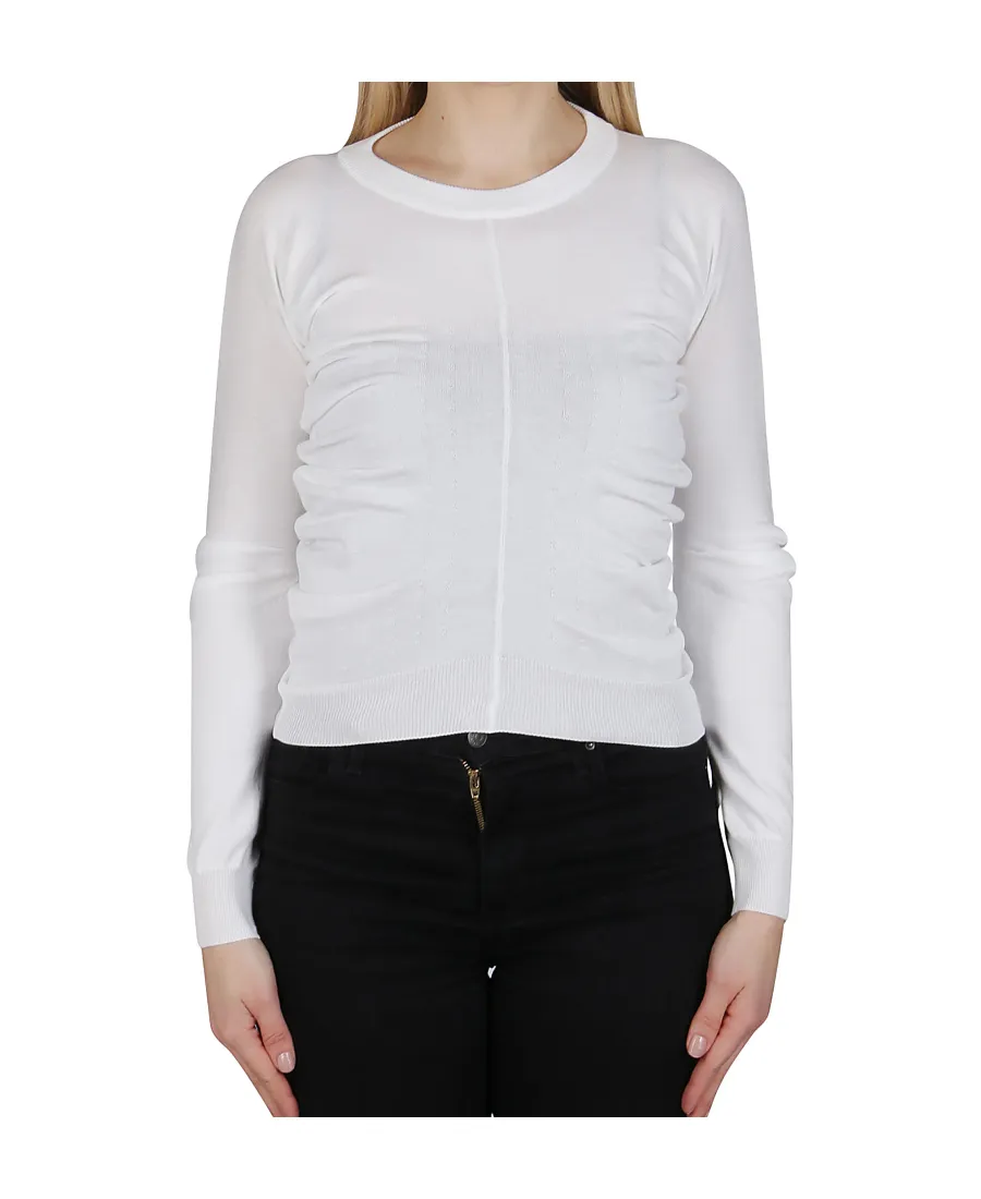 Maison Margiela Ruched Knitted Jumper