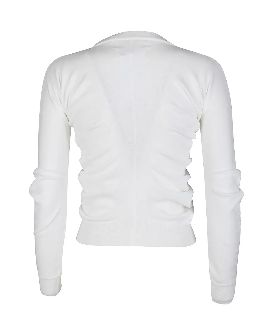 Maison Margiela Ruched Knitted Jumper