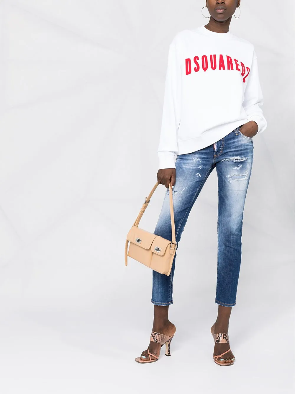 Dsquared2 Ripped Skinny Leg Jeans