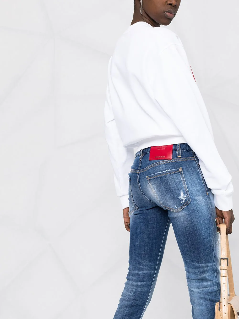 Dsquared2 Ripped Skinny Leg Jeans