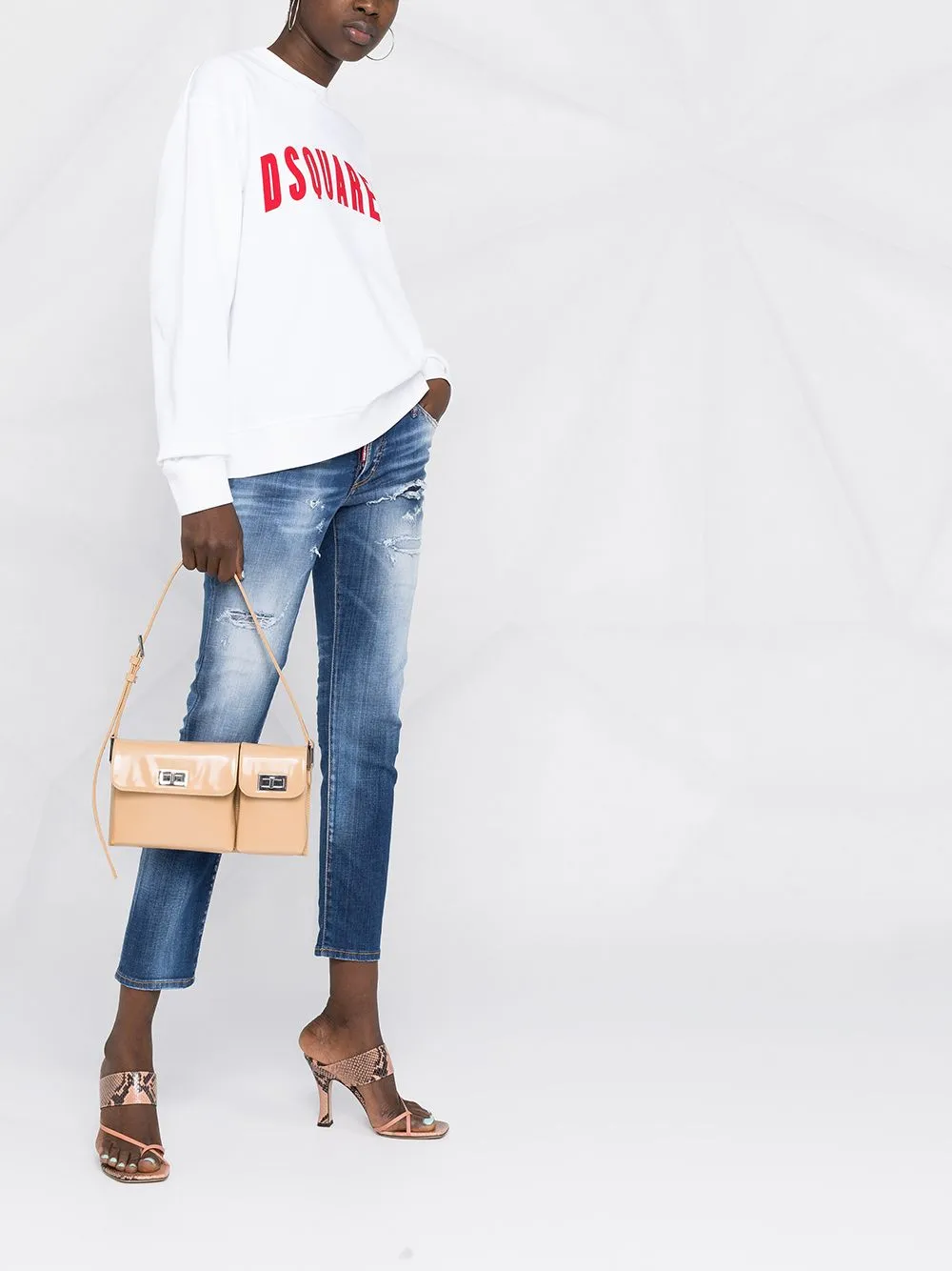 Dsquared2 Ripped Skinny Leg Jeans