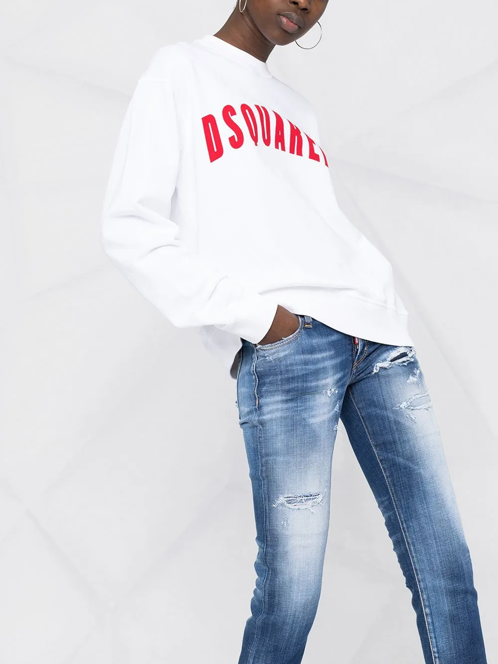 Dsquared2 Ripped Skinny Leg Jeans