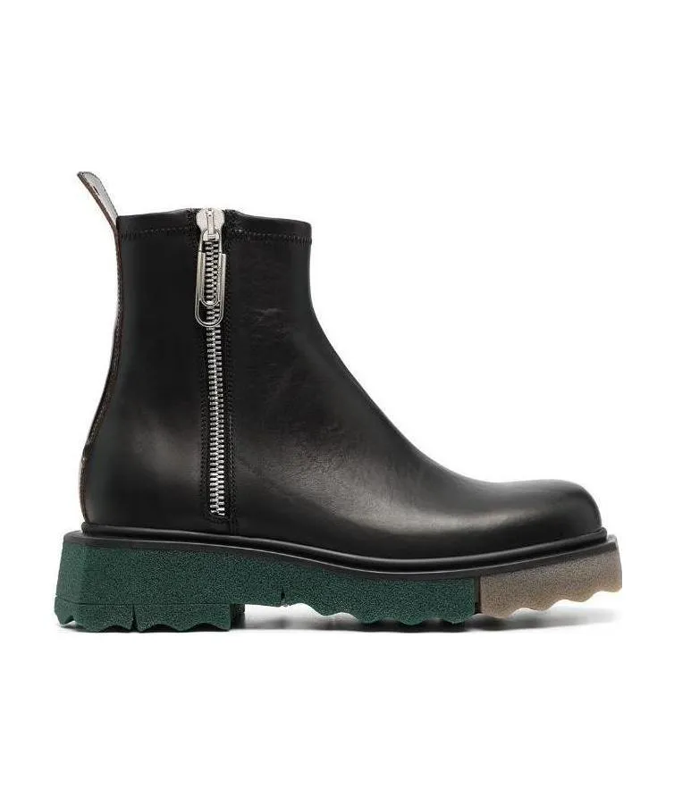Off-White Zipped Ankle Boots