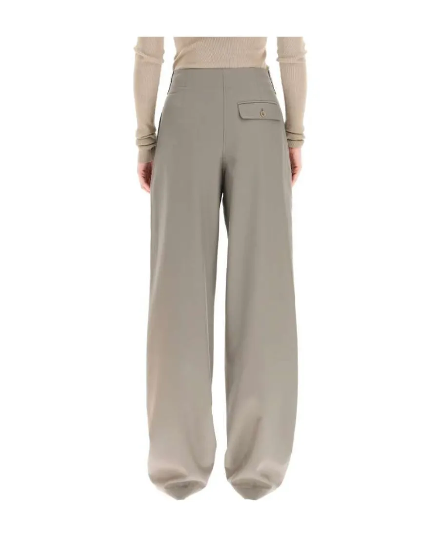Waist Straight Casual Trousers