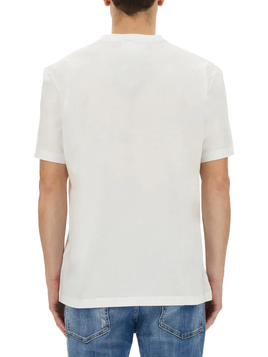 Dsquared2 Logo Embossed Crewneck T-Shirt