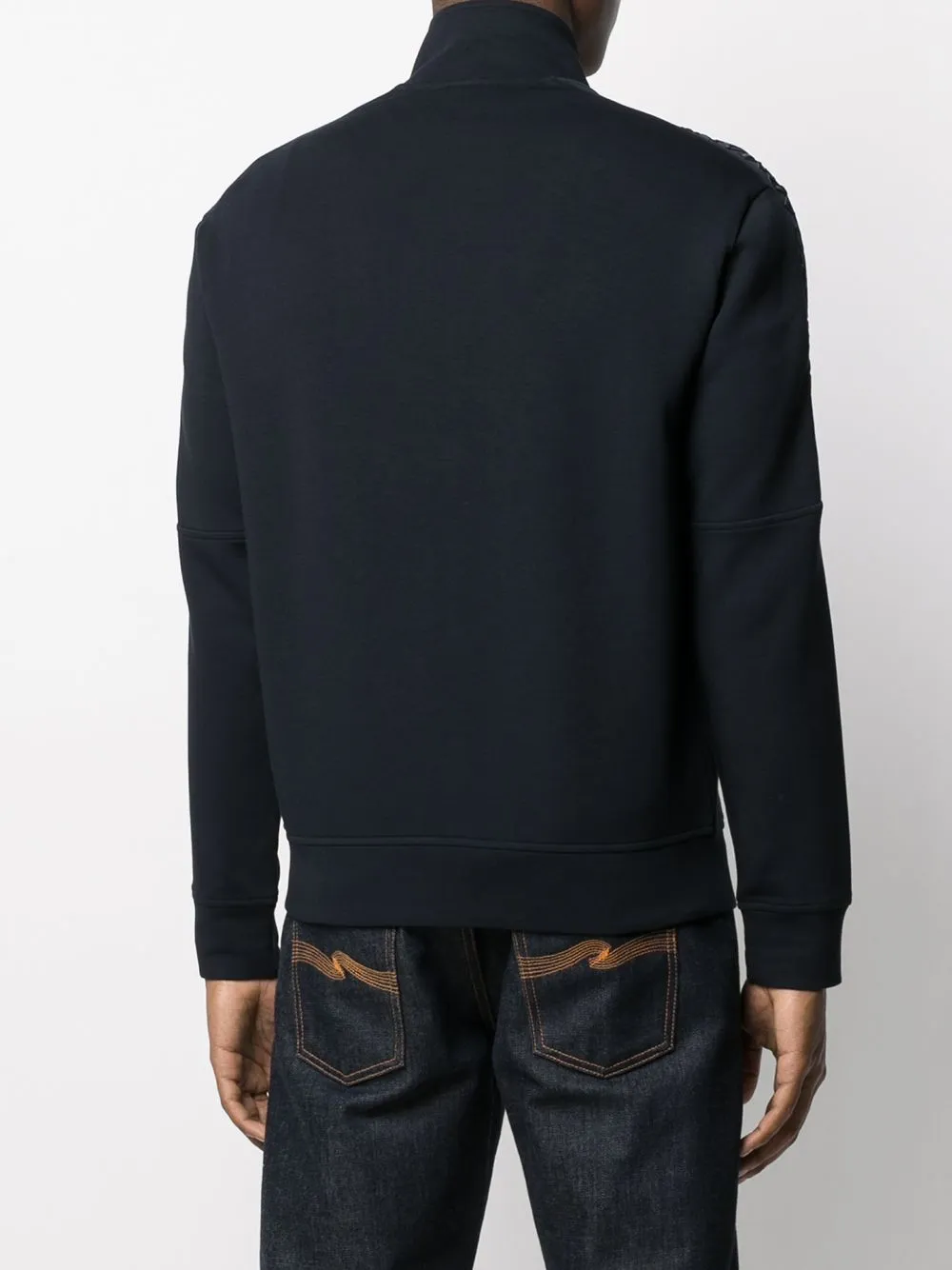 High Neck Zip-Up Sweatshirt