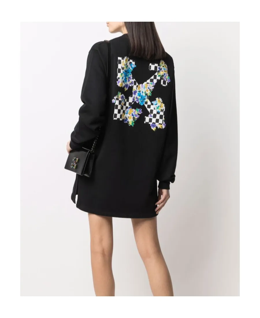 Arrows Print Sweatshirt Dress