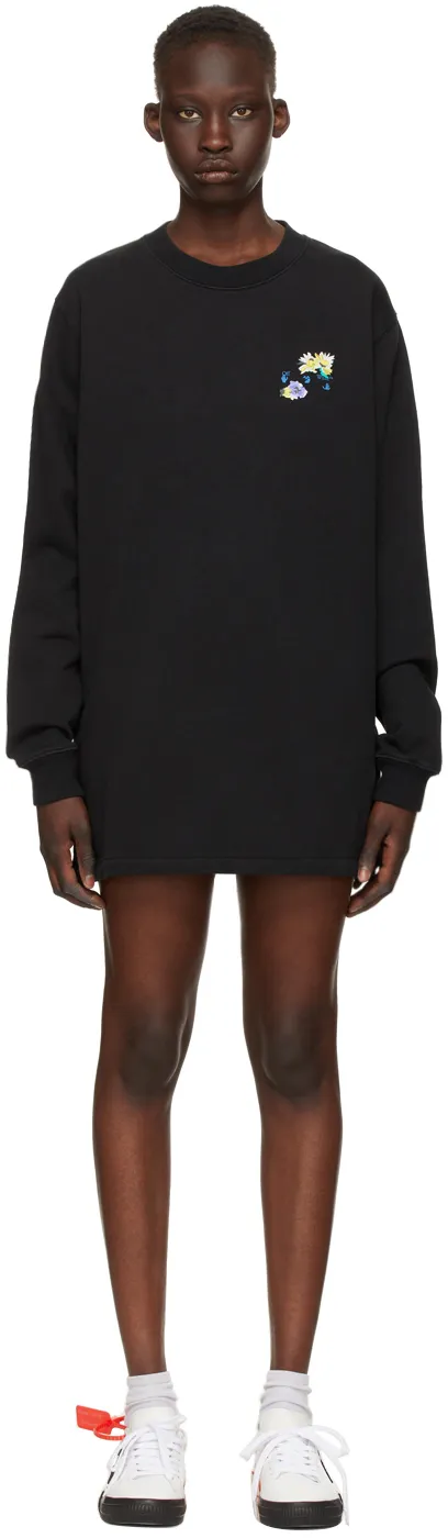 Arrows Print Sweatshirt Dress