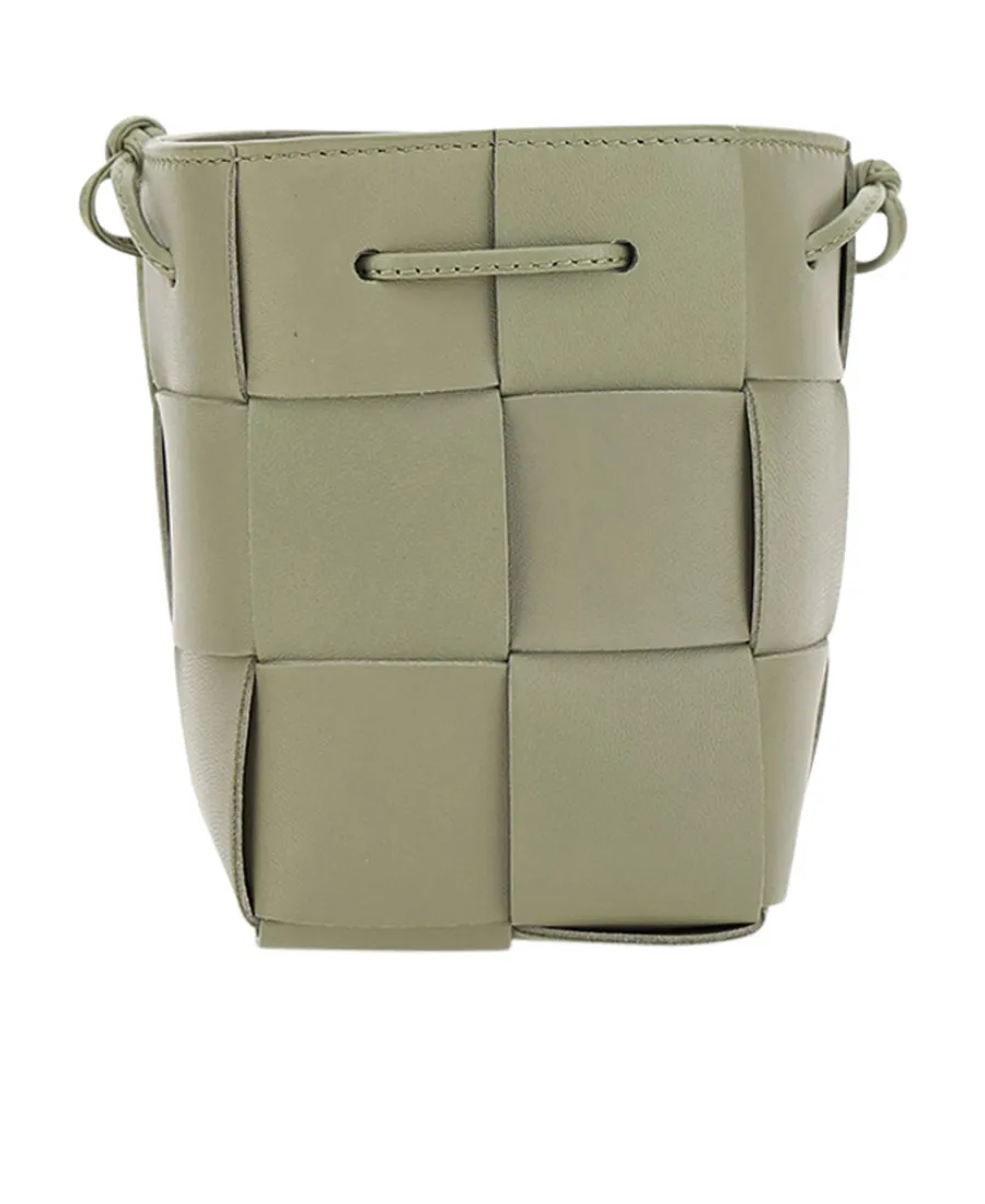 Mini Cassette Cross-Body Bucket Bag