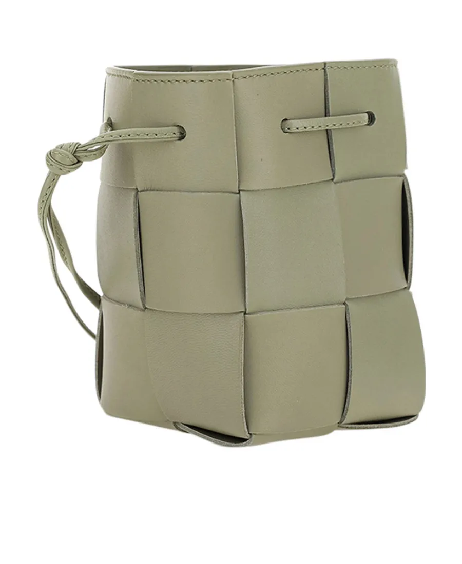Mini Cassette Cross-Body Bucket Bag