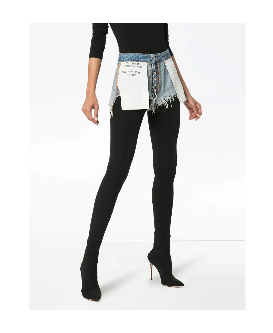Reverse Short Cotton Leggings