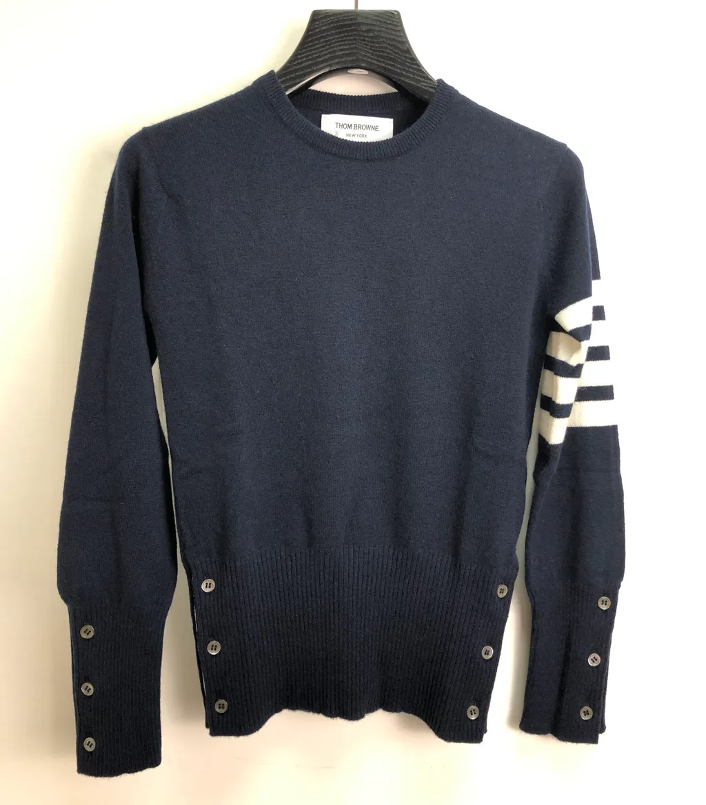 Thom Browne 4-Bar Crewneck Jumper