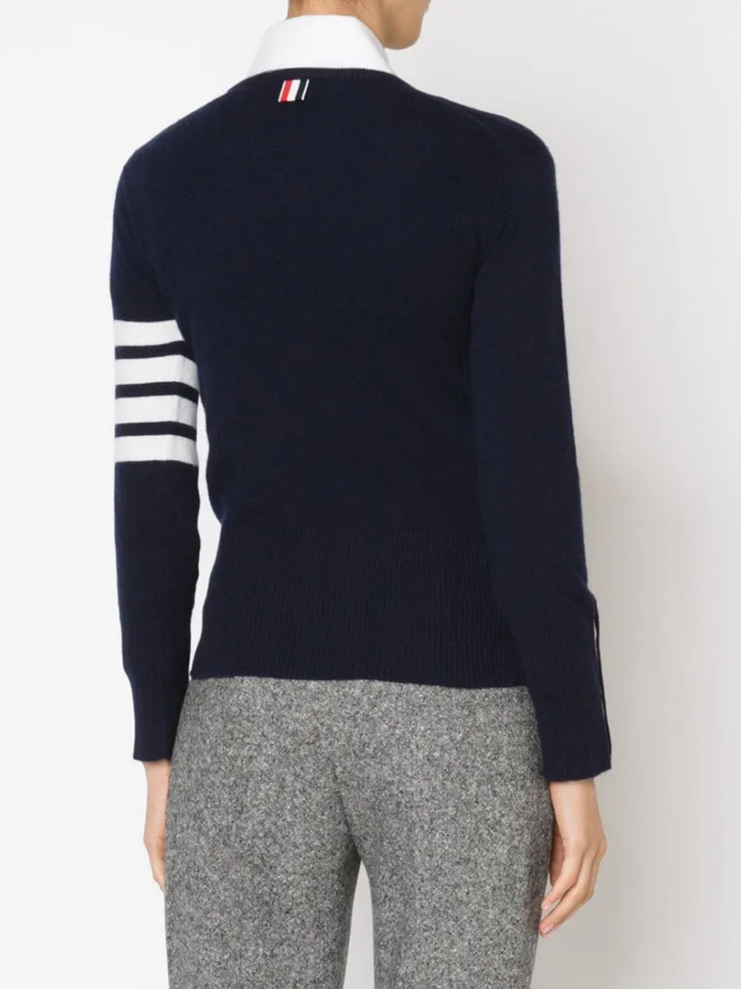 Thom Browne 4-Bar Crewneck Jumper