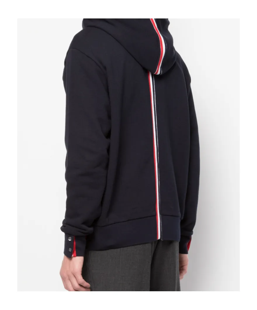 Thom Browne Striped Drawstring Hoodie