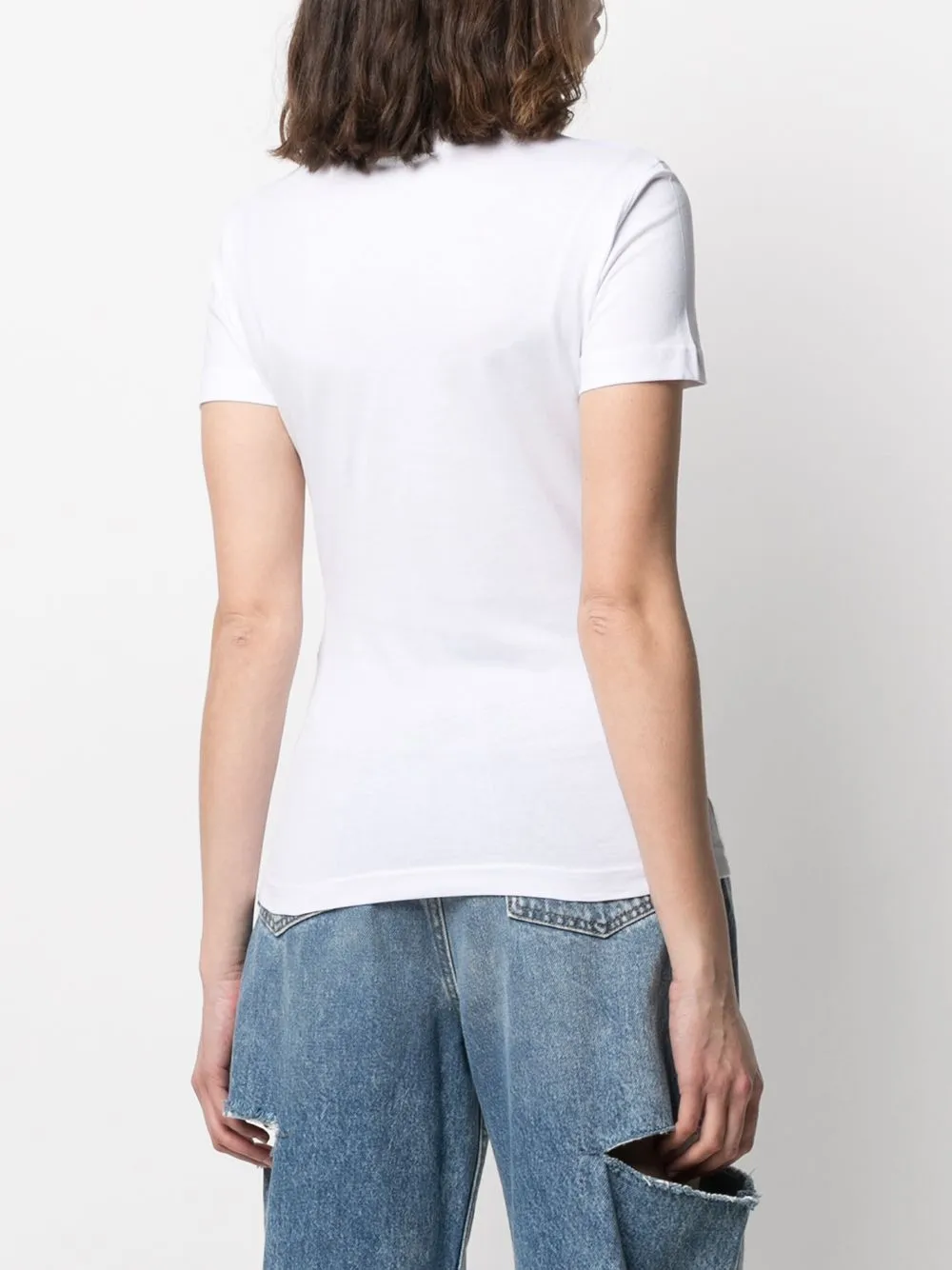 Heart Motif Logo Cotton T-Shirt