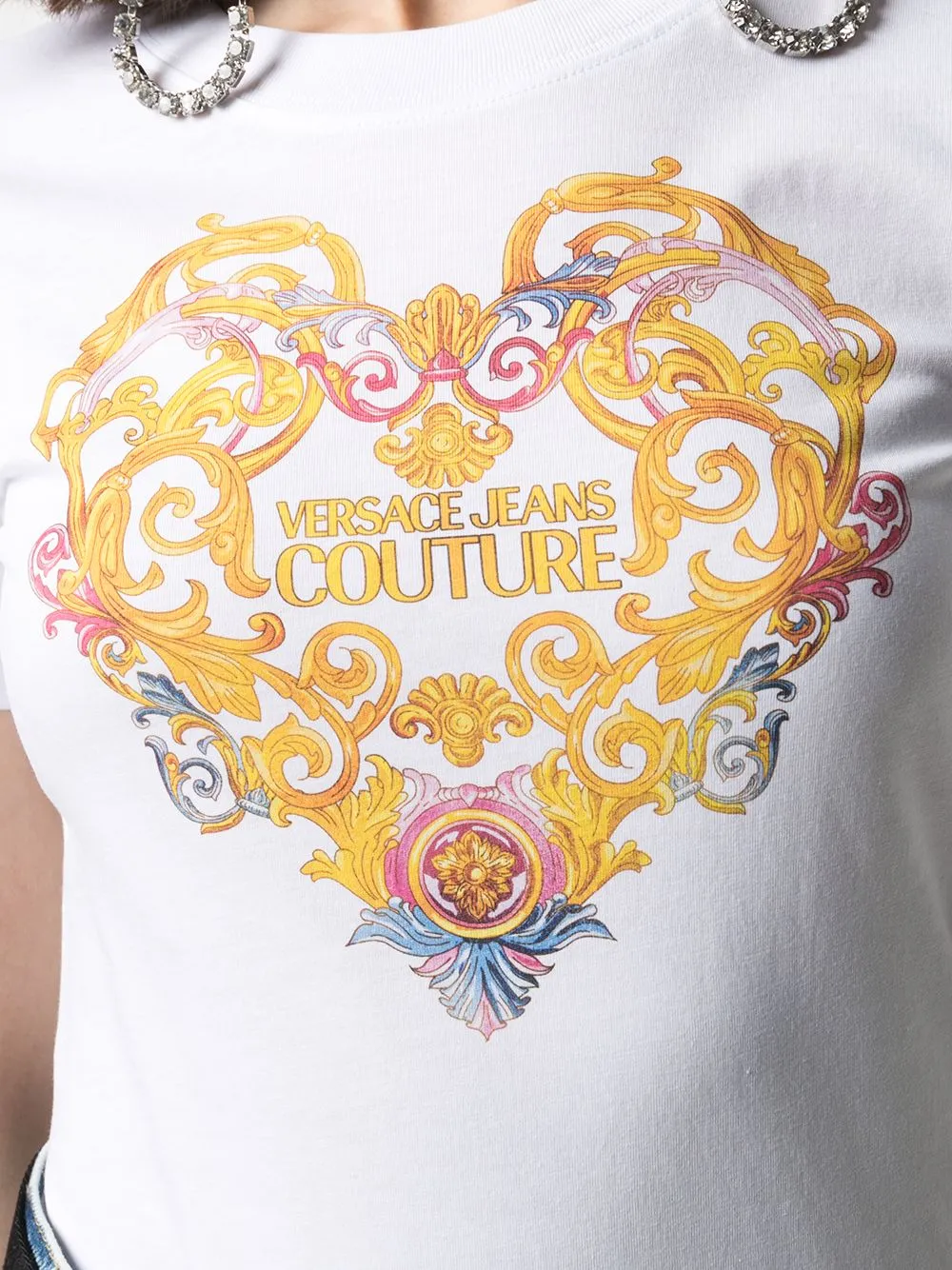 Heart Motif Logo Cotton T-Shirt