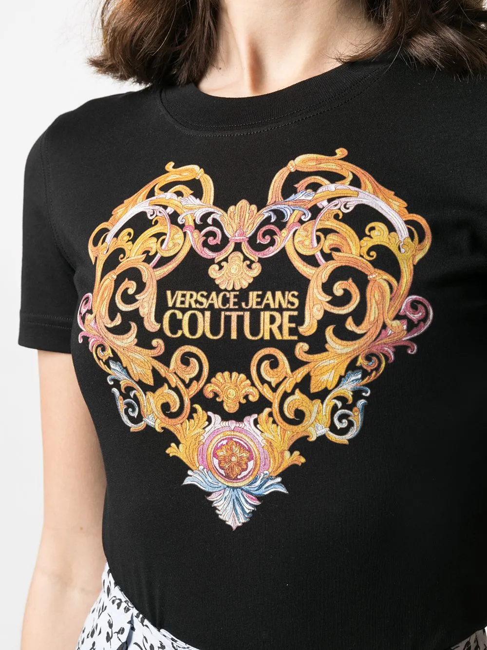 Heart Motif Logo Cotton T-Shirt