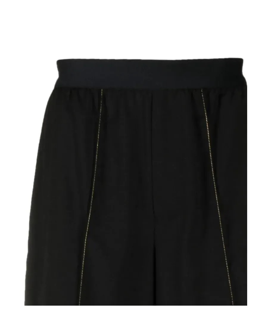 Contrast-Stitching Track Shorts