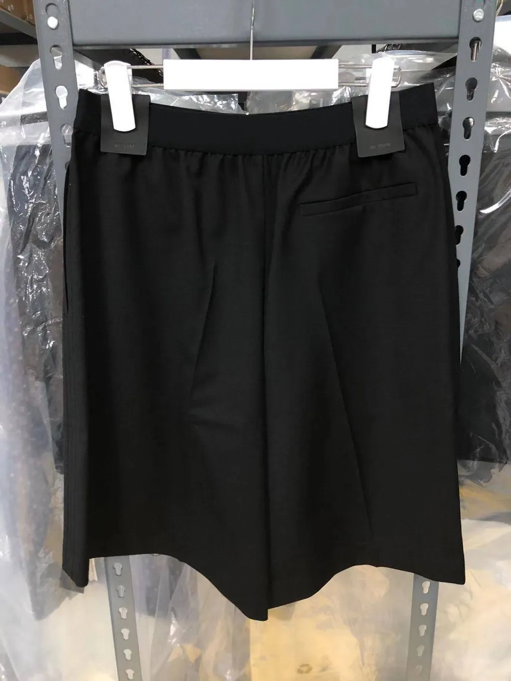 Contrast-Stitching Track Shorts