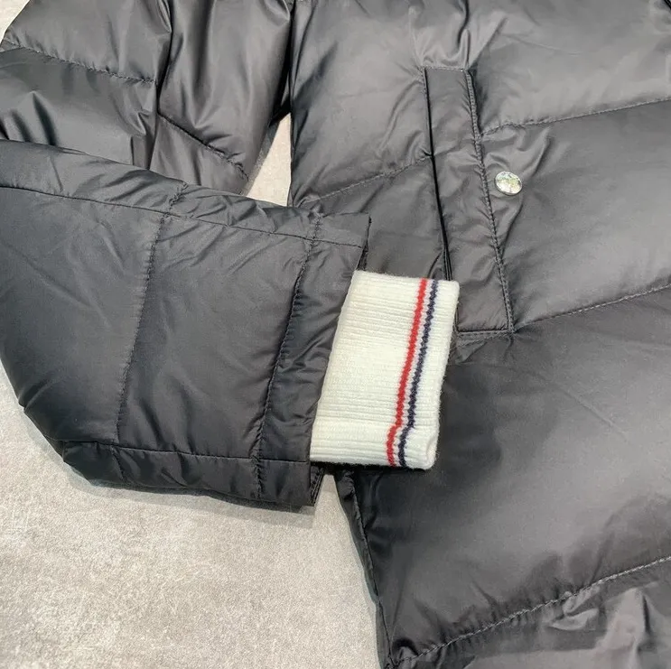 Thom Browne 4 Stripe Padded Hooded Coat