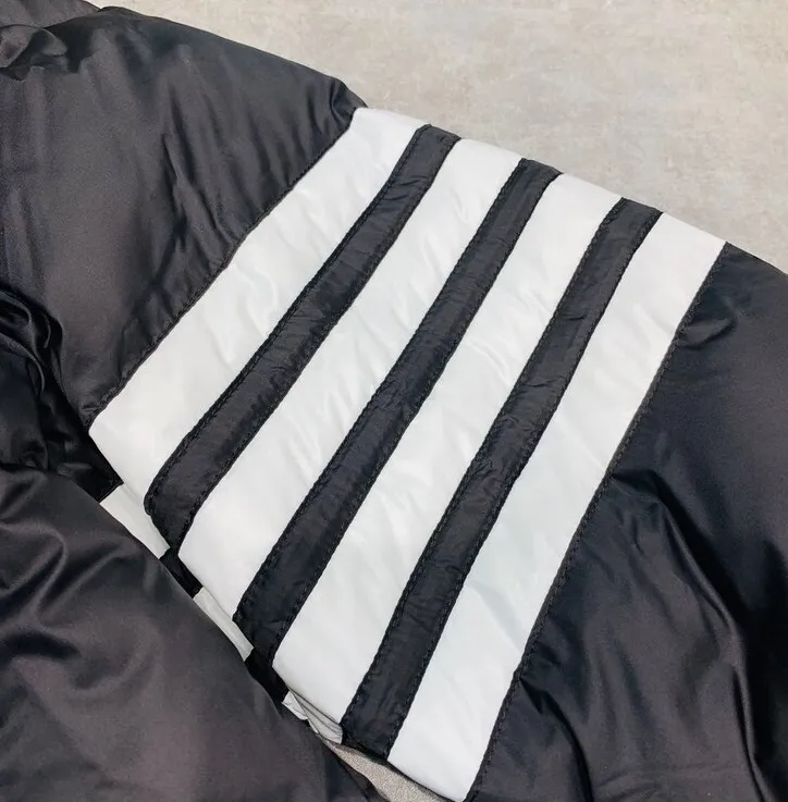 Thom Browne 4 Stripe Padded Hooded Coat