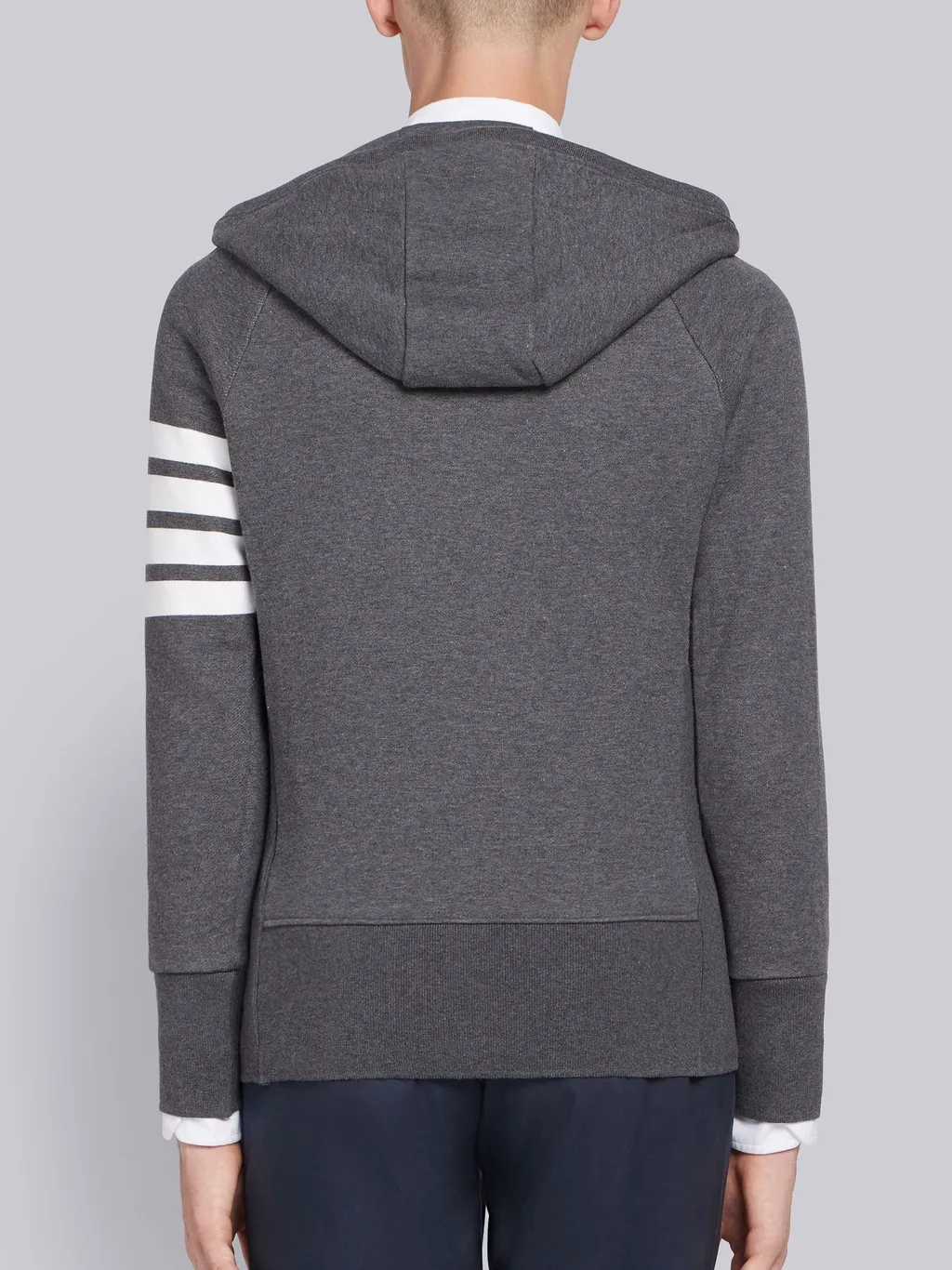 Thom Browne 4-Bar Striped Zipped Jacket