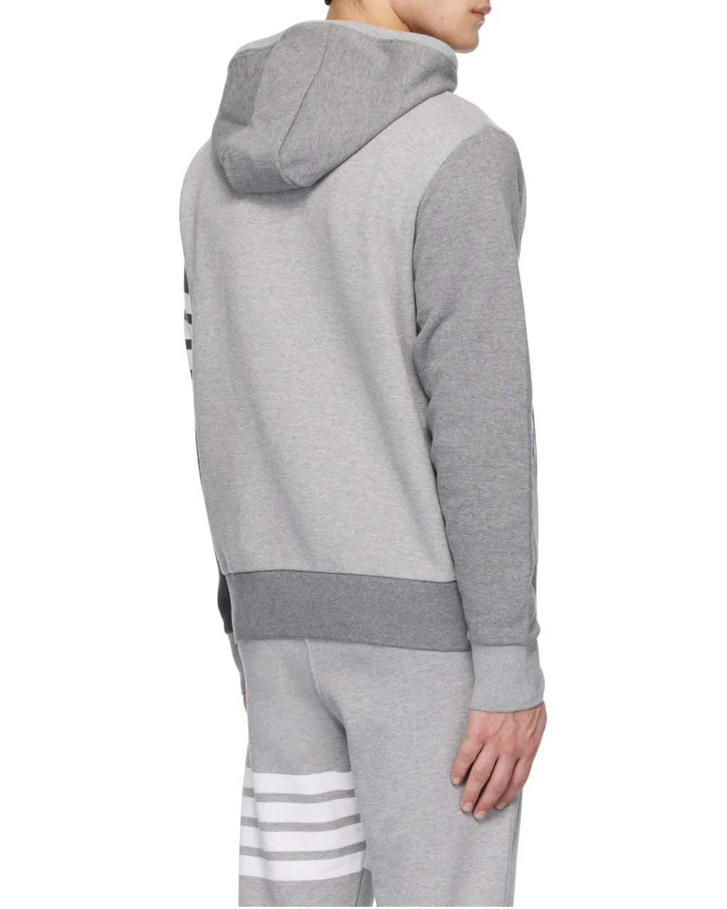 Thom Browne Panelled Drawstring Hoodie