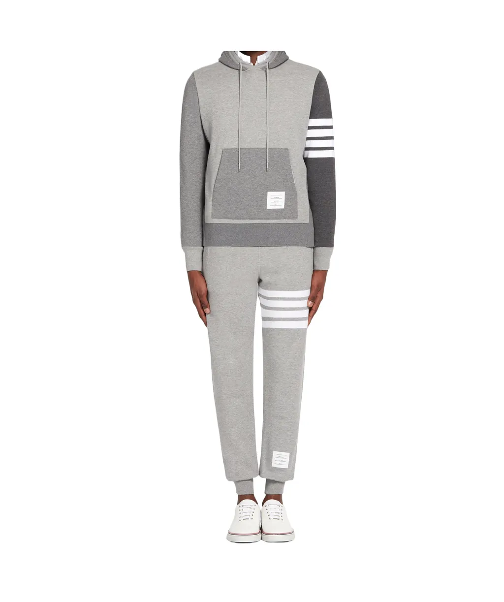 Thom Browne Panelled Drawstring Hoodie