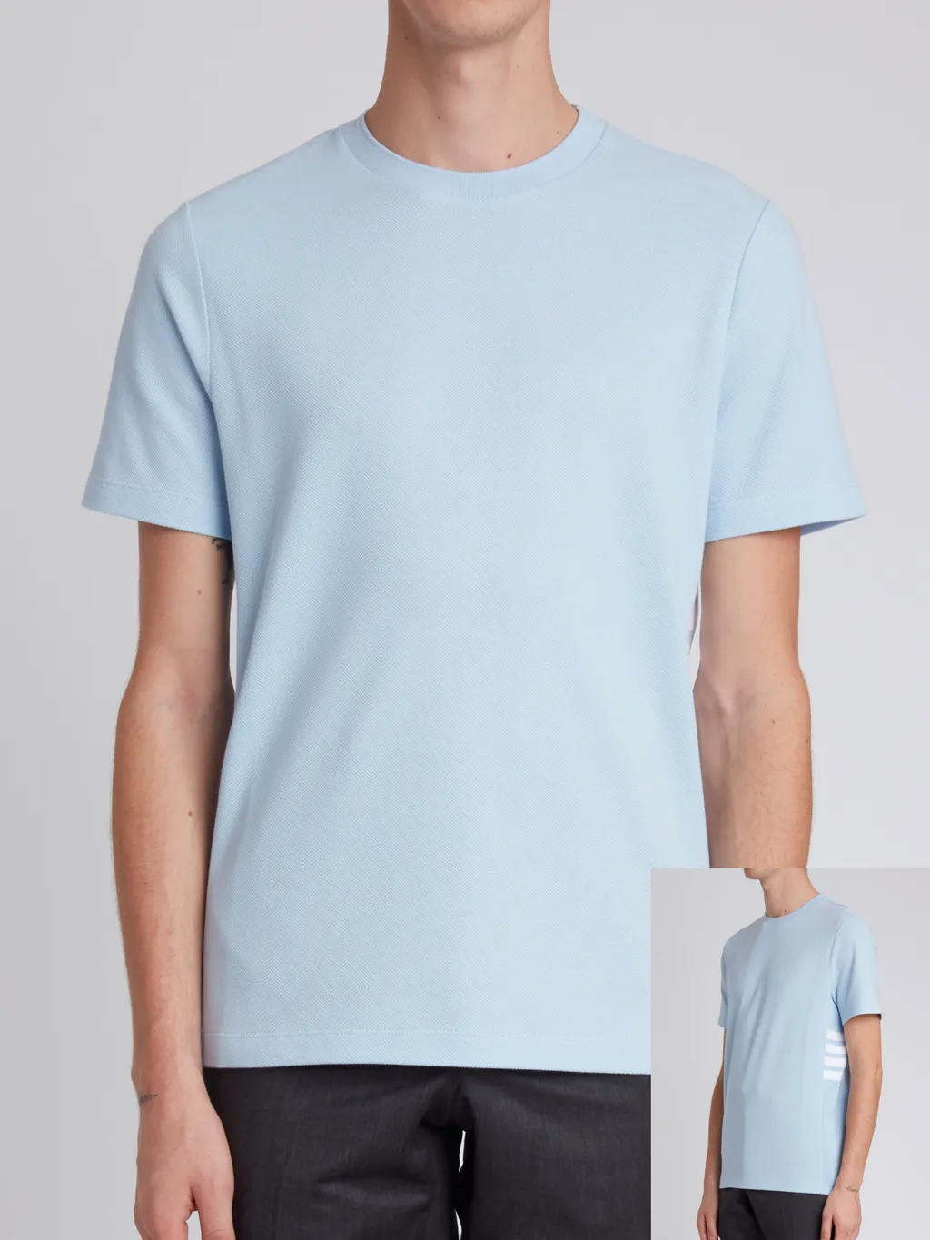 4-Bar Insert Piqué T-Shirt