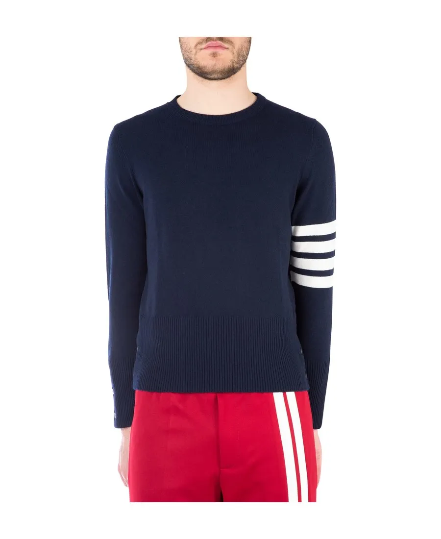 Thom Browne 4-Bar Crewneck Jumper