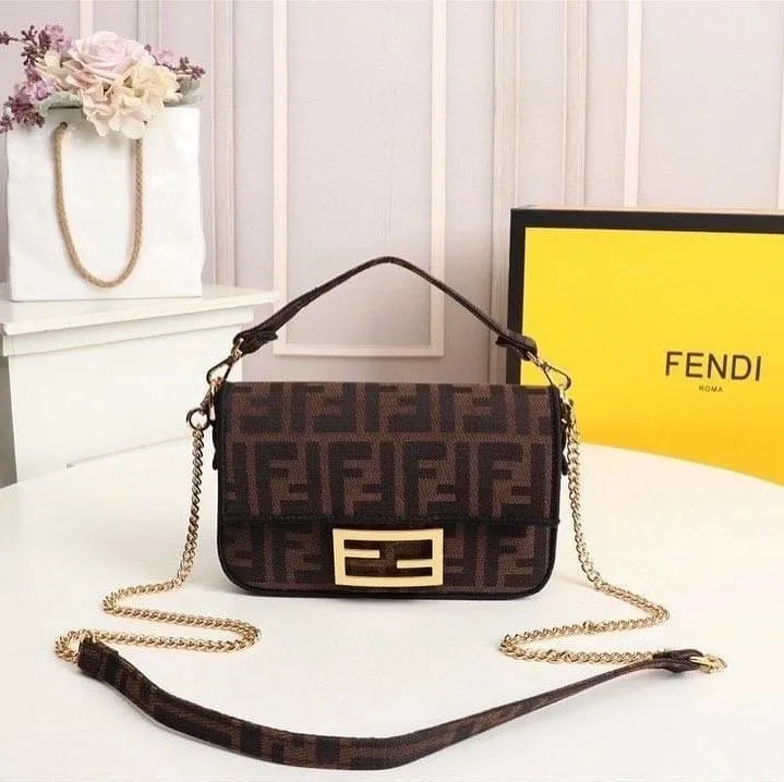 Brown Fabric Bag
