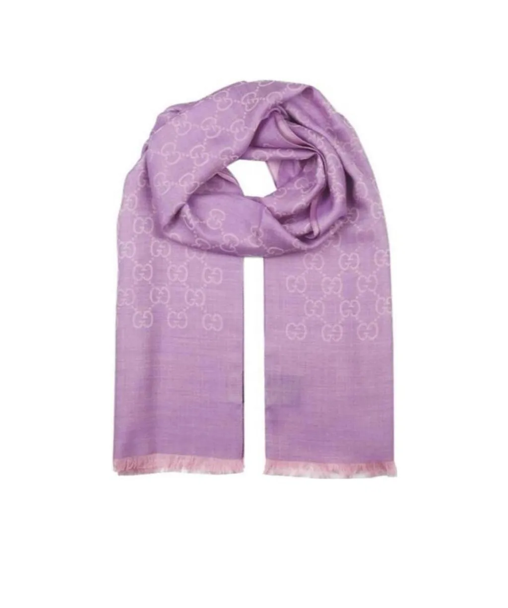 Double G Double-Sided Fringed Scarf