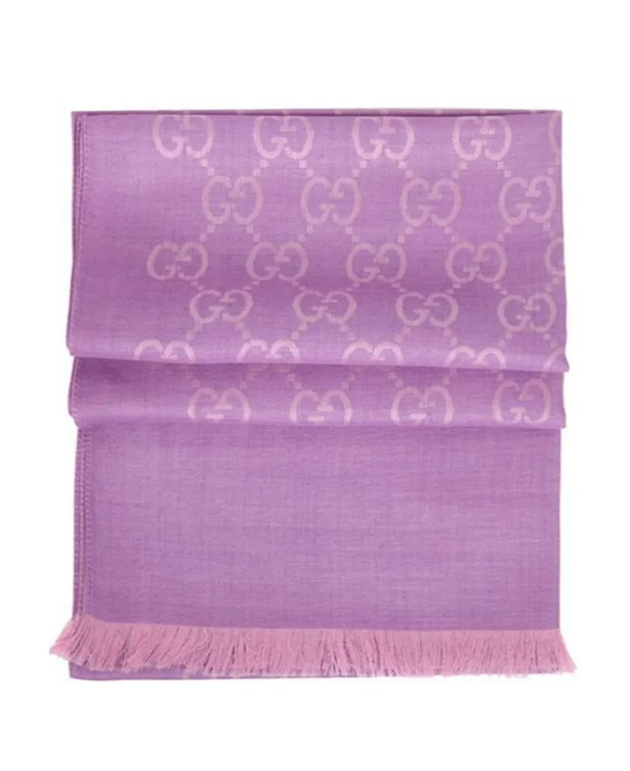 Double G Double-Sided Fringed Scarf