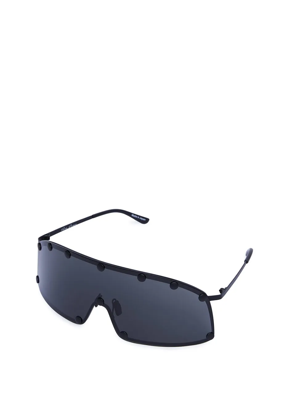 Rick Owens Shield-Style Stainless Steel Frame Sunglasses