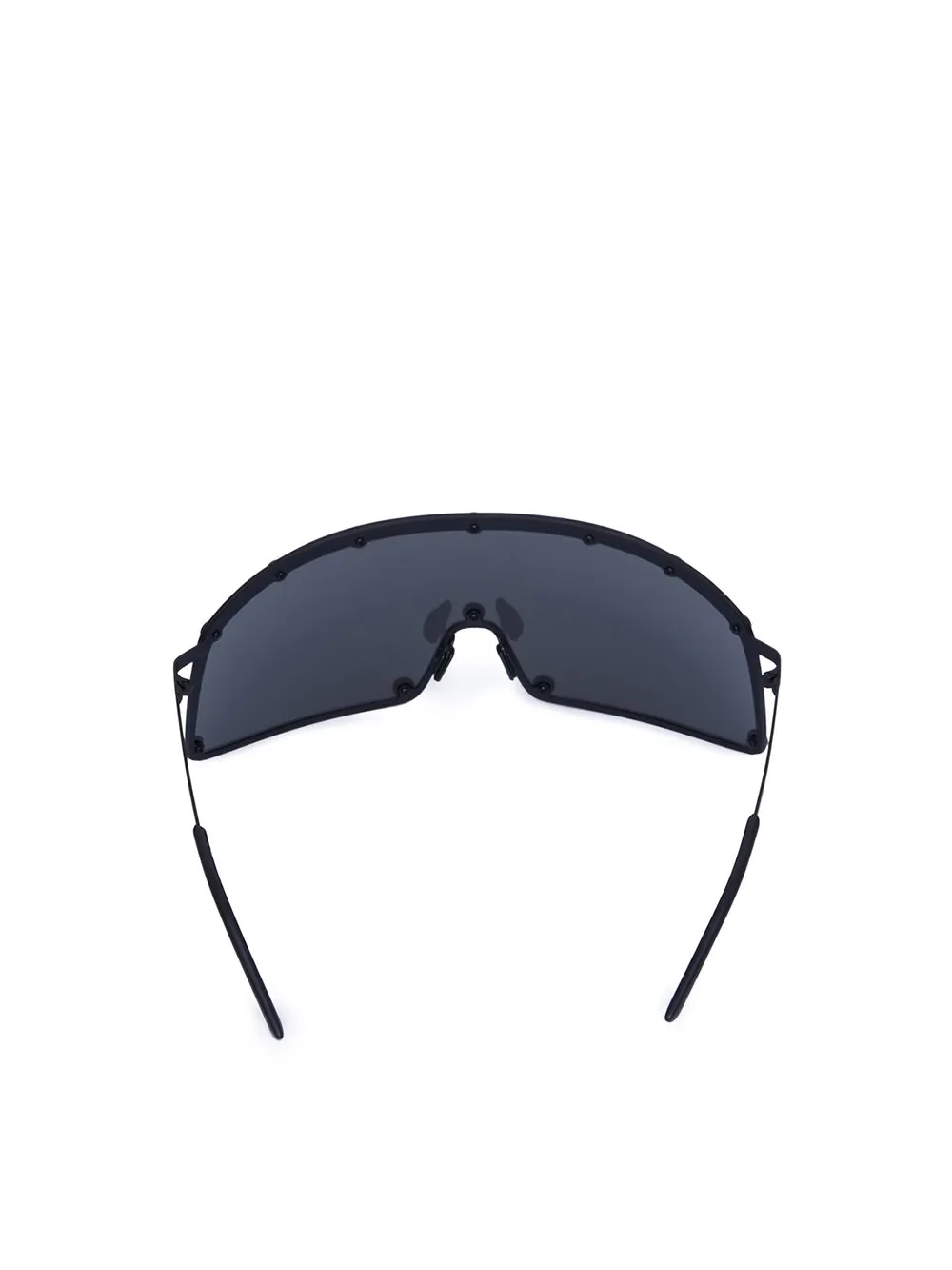 Rick Owens Shield-Style Stainless Steel Frame Sunglasses
