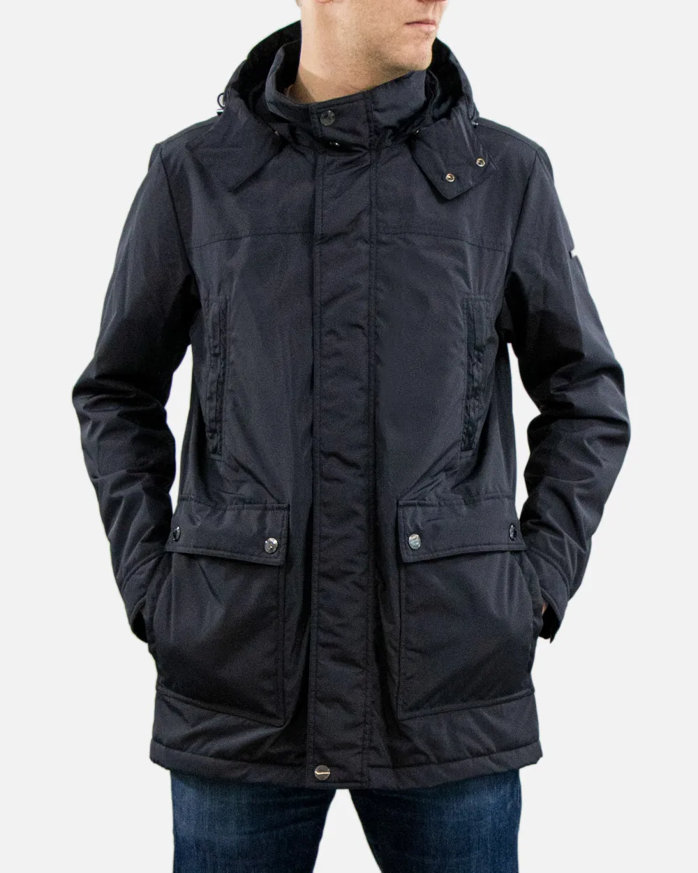 Logo Long-Sleeved Cotton Suit