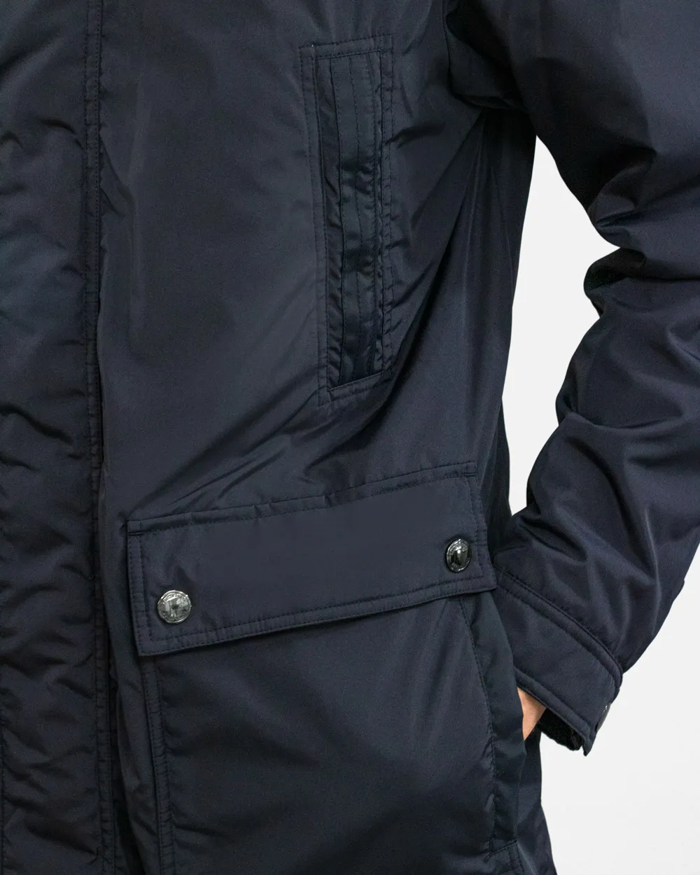 Logo Long-Sleeved Cotton Suit