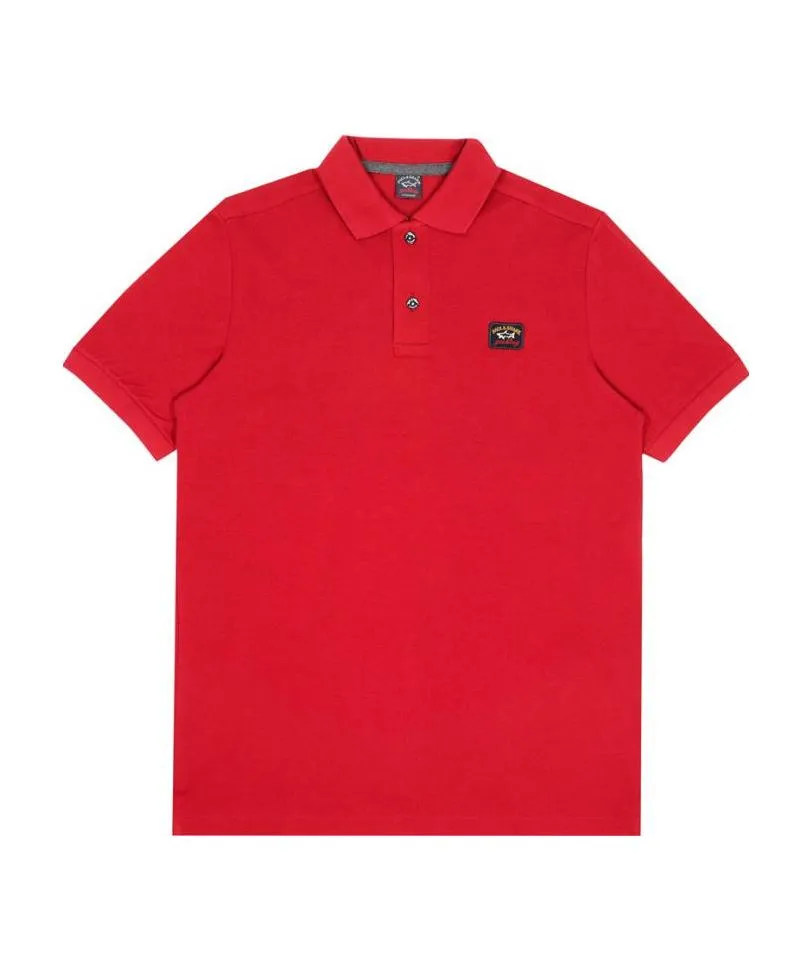 Polo Shirt With Logo Sticker