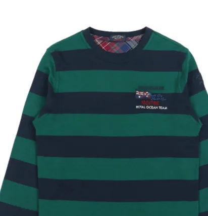 Striped Logo Long-Sleeved T-Shirt