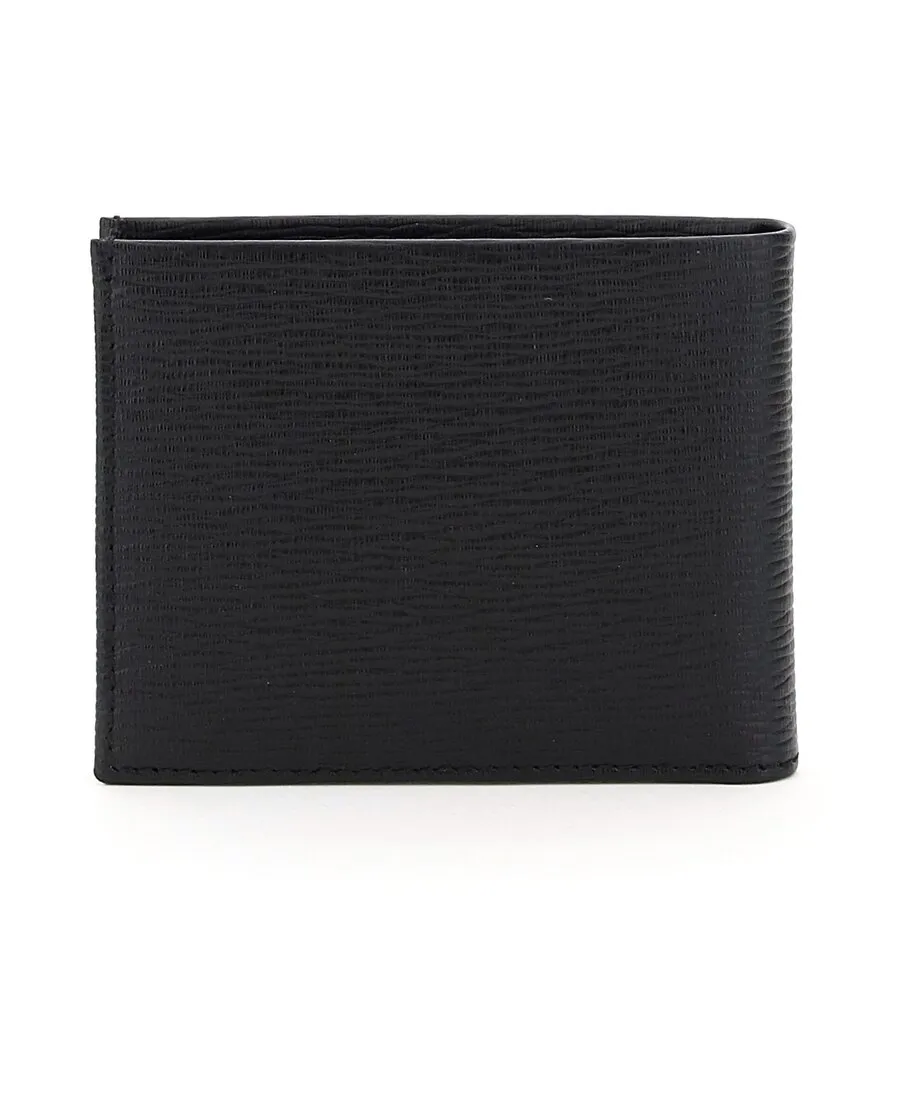 Salvatore Ferragamo Gancini Logo Plaque Bi-Fold Wallet