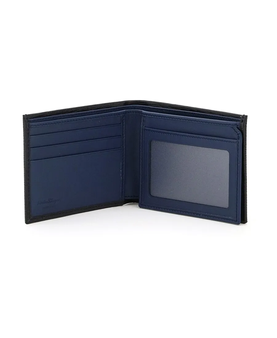 Salvatore Ferragamo Gancini Logo Plaque Bi-Fold Wallet