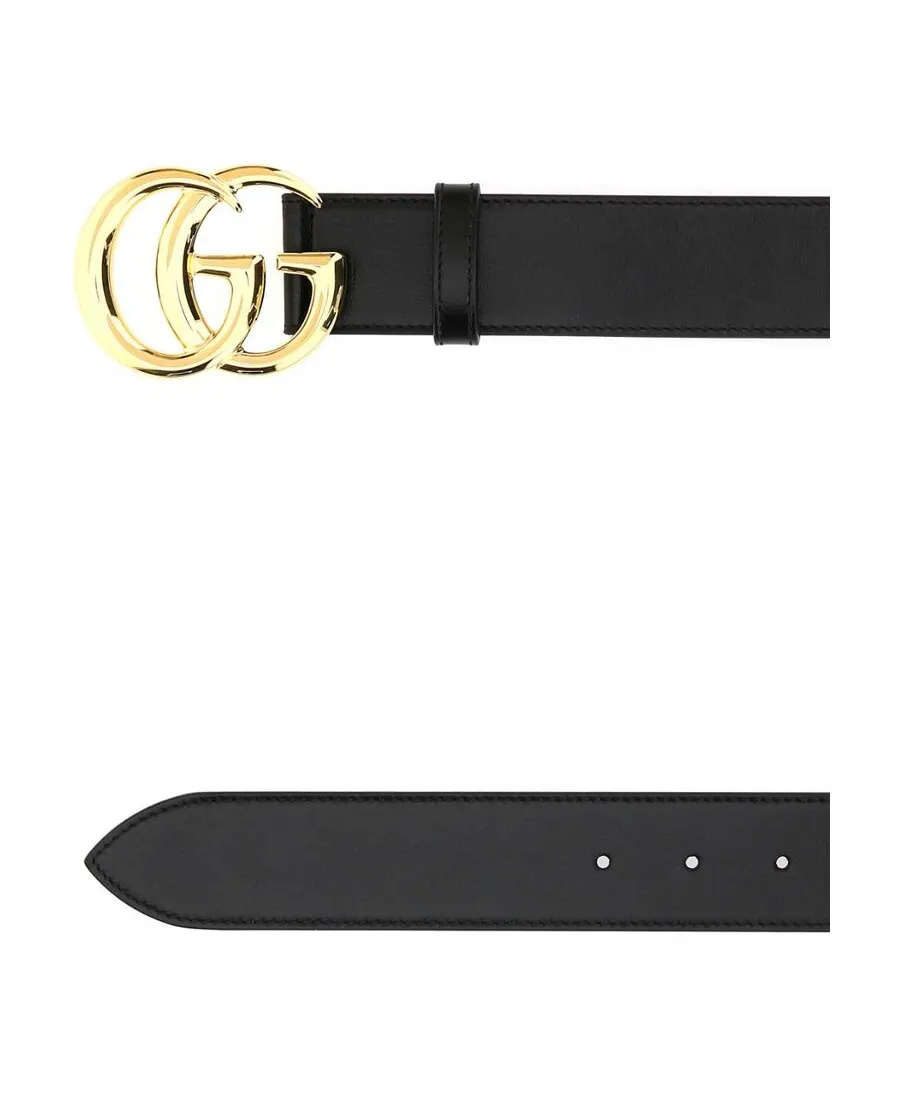 Black Gg Marmont Belt