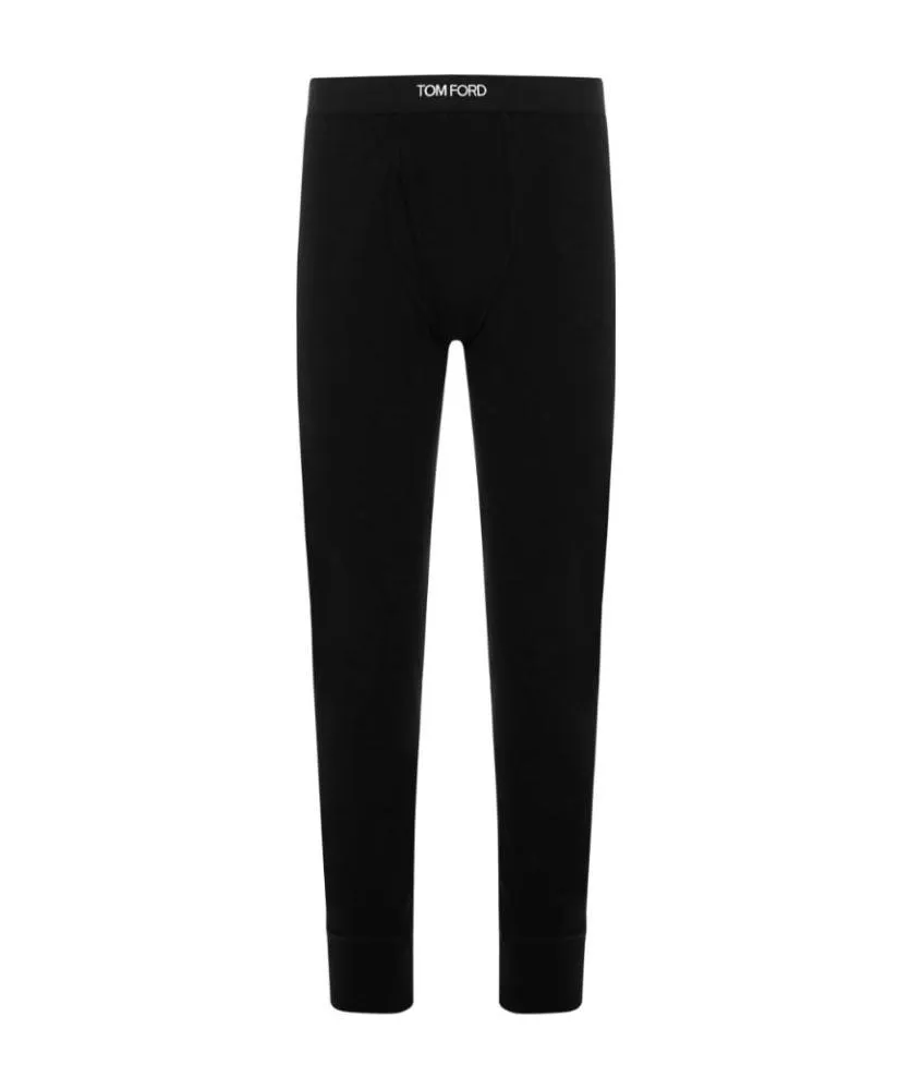 Tom Ford Logo Waistband Slim Cut Leggings