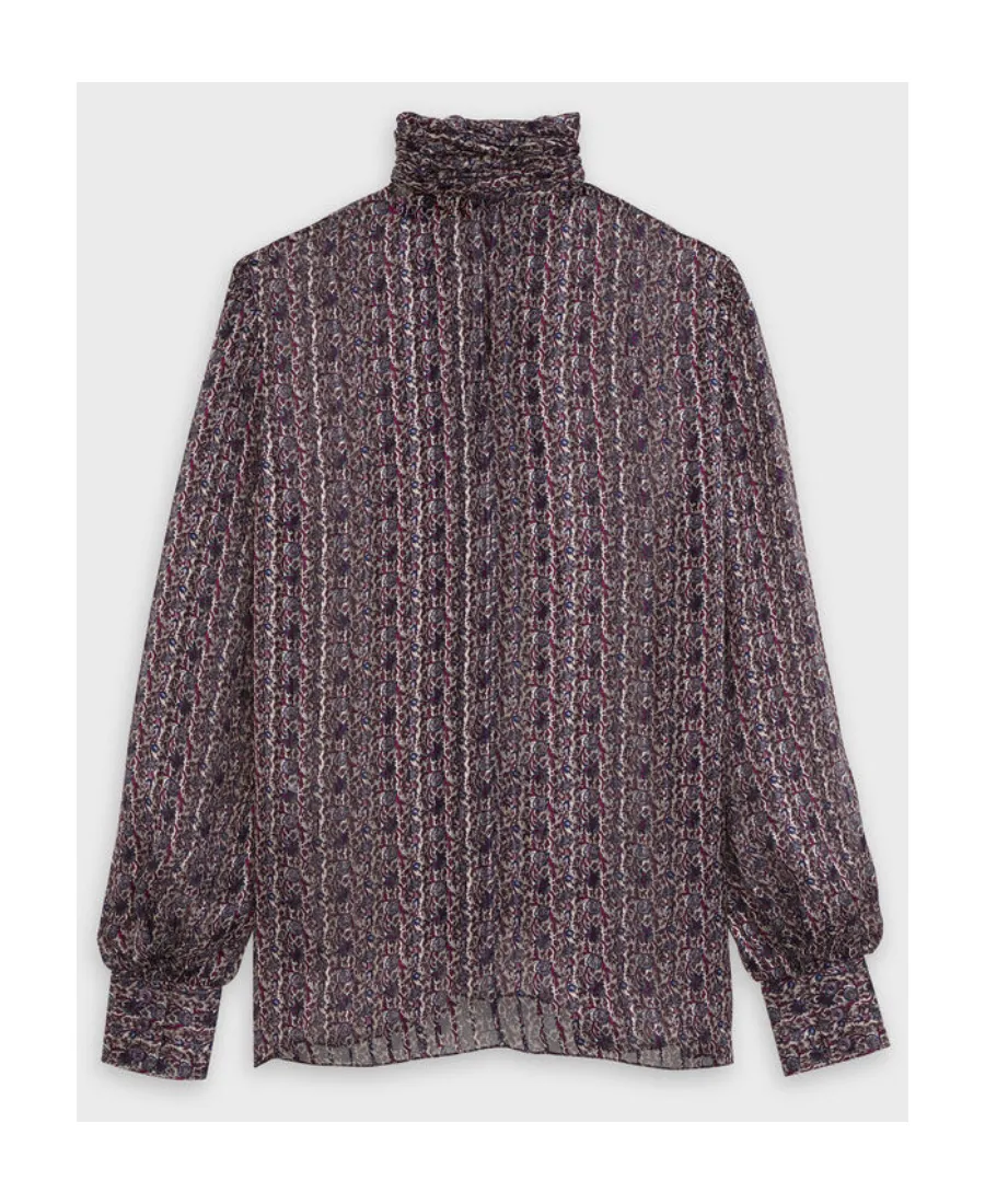 Silk Printed Blouse