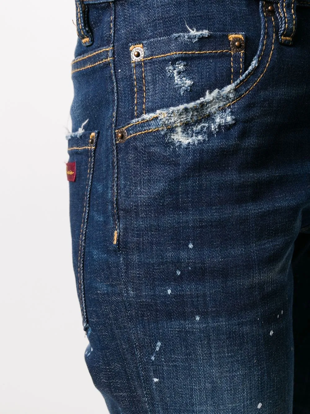 Distressed Slim-Fit Jeans