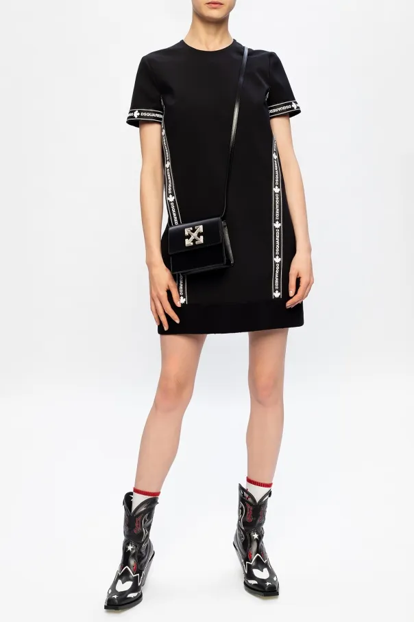 Logo Sports Virgin Wool Blend T-Shirt Dress
